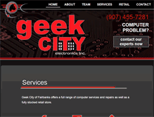 Tablet Screenshot of geekcity.com